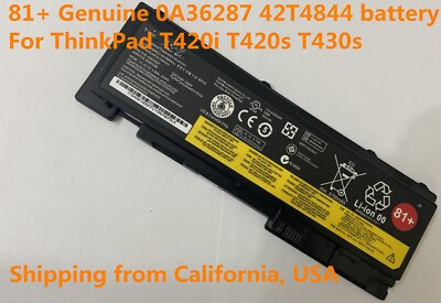 #ad Genuine T420i T420s T430S Battery ThinkPad 0A36287 45N1143 45N1036 45N1037 81 $34.99