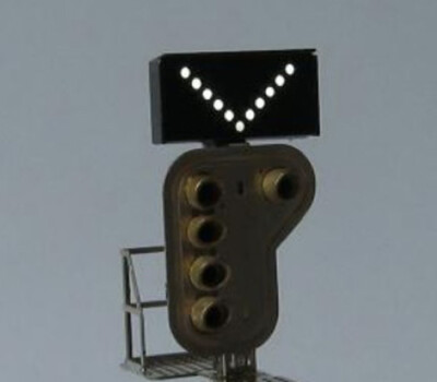 Henckens 4006 functionele Belgische V-keeper balk  (met led's)