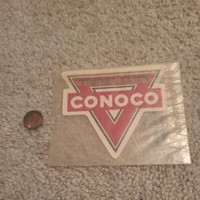 Nice Vintage Conoco Travel Club Sticker. Rare