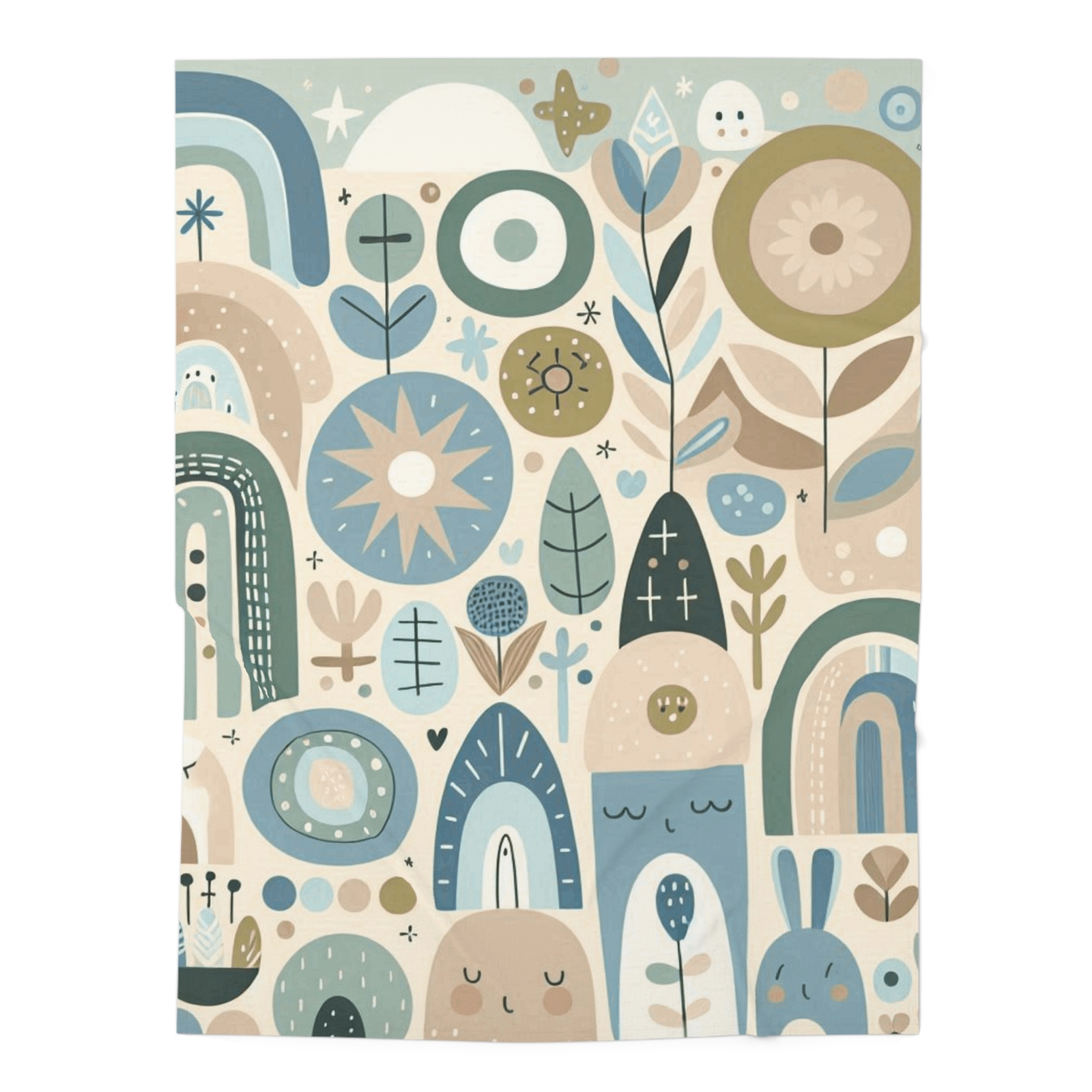 Baby Toddler Blanket Adorable Allover Boy Print Design 8, 30x40 Gift Everyday