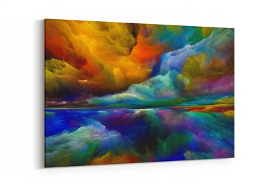 Inner Realms Abstraktes Wandbild - Farbverlauf Wolken in kunstvoller Anordnung