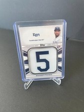 2022 Topps Player Jersey Number Medallion Card Wander Franco #JNM-WF Rays
