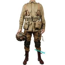 Usmc WWII Army M42 Paratrooper Uniform Set Jacket Pants Normandy Landing Cosplay