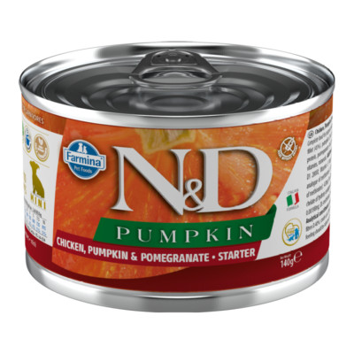 N&D Dog Chicken Pumpkin Pomegranate Puppy 140g Nassfutter für Welpen Huhn Kürbis
