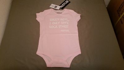 new hustler baby creeper. sorry boys i only date rock stars