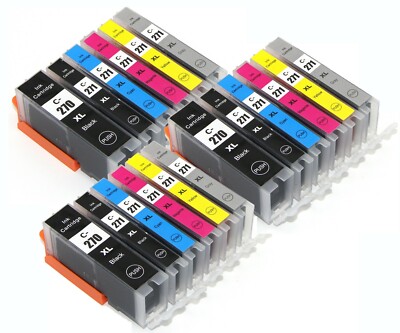 Printer Ink Cartridges Combo for PGI-270XL CLI-271XL Canon TS8020 TS9020 MG7720