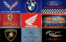Large High Quality Car Flags Banners 3'X5' - Indoor/Outdoor - 36"X60" - New