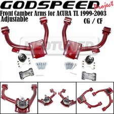 For 99-03 Acura Tl Cgcf Godspeed Adjustable Front Upper Camber Arm Kit Set