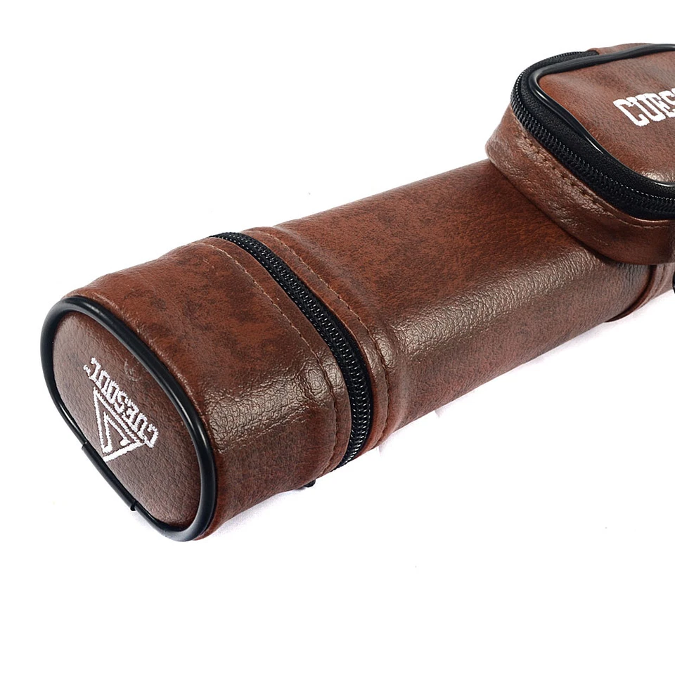 Estuche rígido para tacos de billar CUESOUL Professional 1x1 marrón-sostiene 1 trasero y 1 eje Foto 4 de 4
