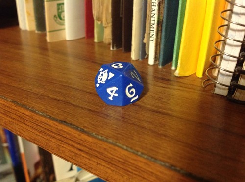 World of Warcraft Blue Die, 10-sided (d10), fair-good condition, plastic - Picture 2 of 2