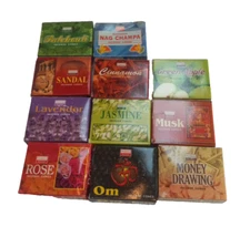 Darshan Lot 12 assorted box 10 Each =120 incense cones  Variety Scent Collection