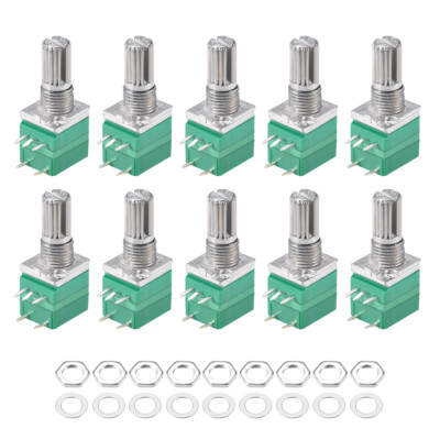 10 St 10K Ohm Variable Widerstände Single Turn Rotary Carbon Film Potentiometer