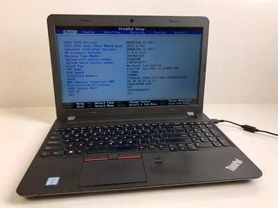 Lenovo ThinkPad E560 i7 6500U メモリ12GB 高速SSD 480GB 15.6インチ