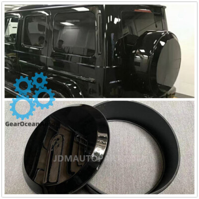 Gloss Black Spare Tire Ring and Cover Set For Mercedes W463 W464 G500 G63