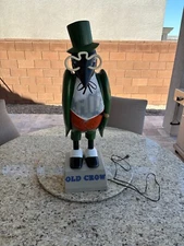 Vintage RARE  Old Crow Whiskey Advertising Penguin Statue 31" w/ Power Cord