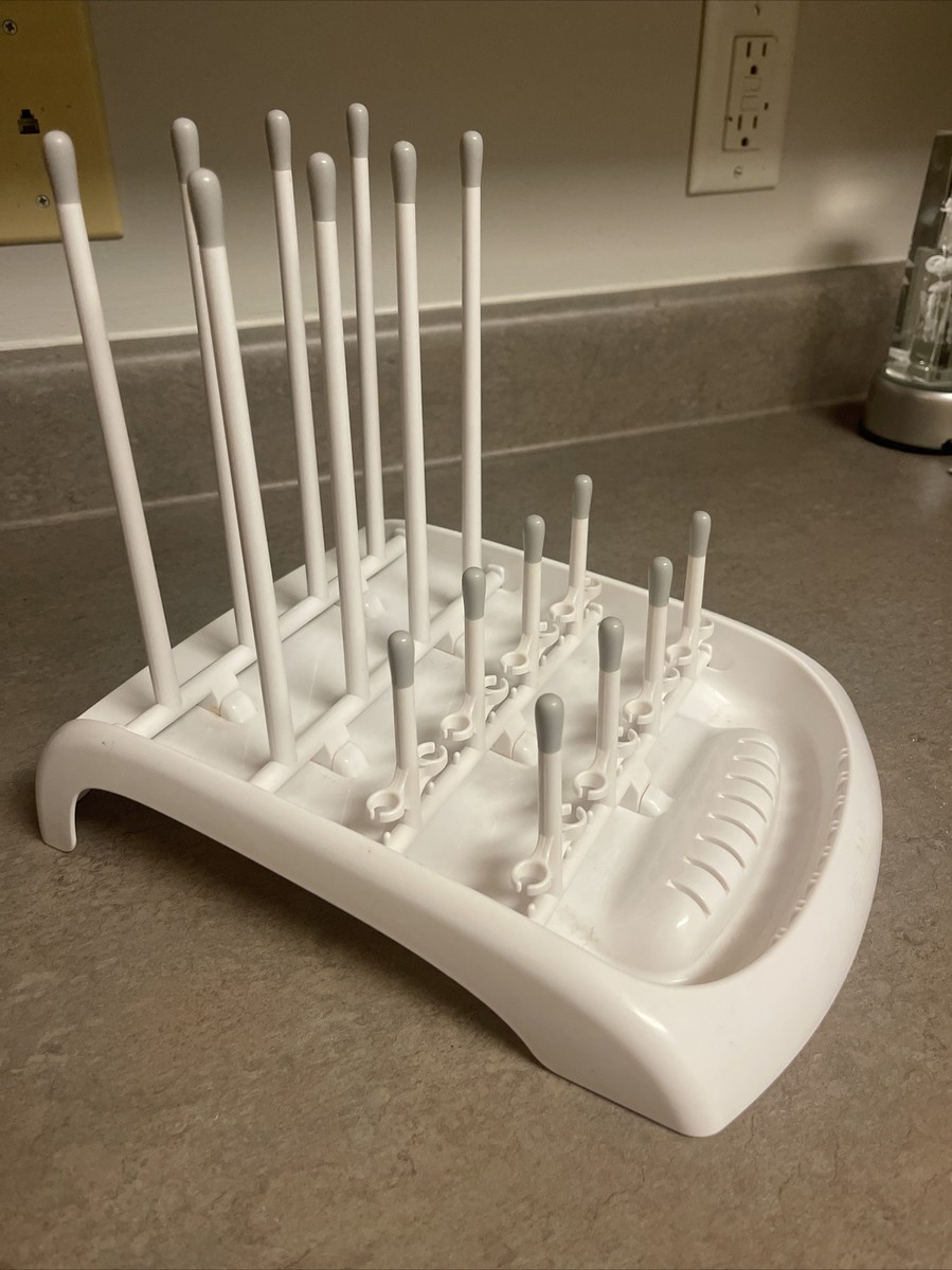 Munchkin Fold Baby Bottle Countertop Drying Rack Grey UK