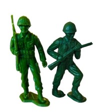 MPC Army Men Toy Soldier plastic military figure lot WW2 marx WWII march rifle