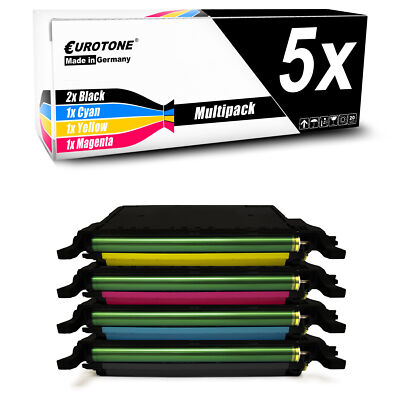 5x Patrone für Samsung CLP-660-ND CLP-607-N CLX-6240-FX