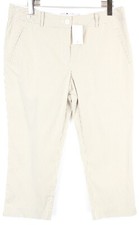Tommy Hilfiger Women's Pants UK 12 Capri Pinstripe Zipper Fly Stretch