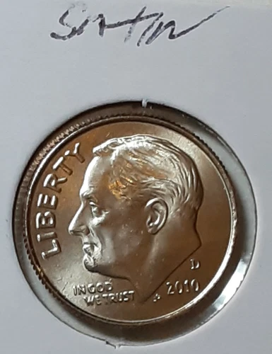 2010-P Roosevelt Dime — photo from the most recent tracked eBay sale