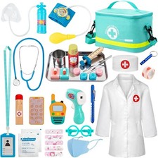 Sundaymot Doctor Pretend Kit for Kids - 34 Pieces