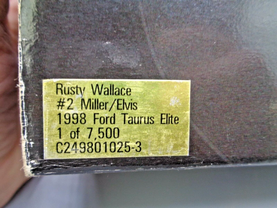 ELITE Rusty Wallace #2 Miller / Elvis 1998 NASCAR 50th Taurus 1:24 Diecast Car - Image 3 of 4