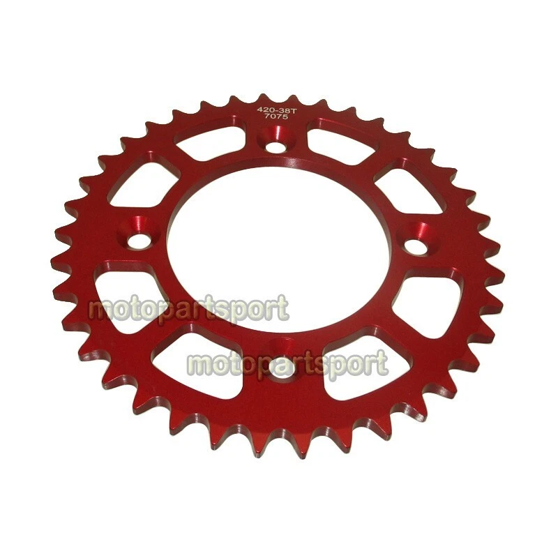 Piñón trasero CNC de aluminio 420-38T para Honda CRF110 CRF 110 110F XR70R CR60R 80R Foto 2 de 4