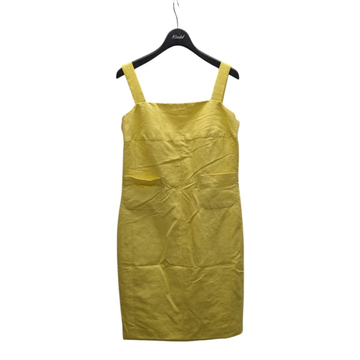 Abito smanicato Chanel usato3v31225 P42623 giallo ta