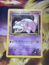 Sabrina's Slowpoke 95/132 - Gym Heroes - VINTAGE WOTC POKEMON CARD - MP/HP