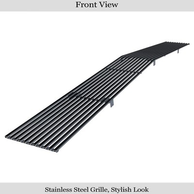 For Chevy S10 91-93 Main Grille 1-Pc Phantom Style Black 8x6 mm Horizontal