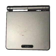 Nintendo Gameboy Advance SP AGS-101 iQue Silver TESTED , w/ GAME ! 