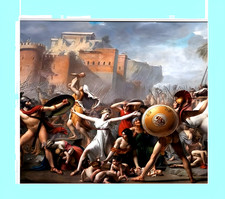 THE INTERVENTION OF SABINE WOMEN,2.5 Oz Silver & 120g Copper Coin 10000 Francs
