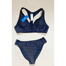 Bikini Women's Size Medium NEW Stretchy Black Bathing Suit Vacation Swim Resort