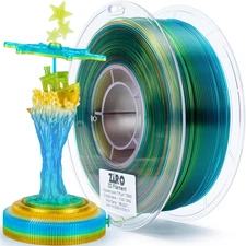 Translucent Fast Color Changing PLA, Rainbow Multicolor Filament 1.75Mm, 3D Prin