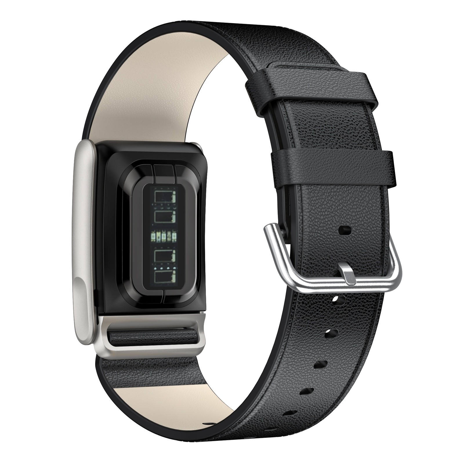 Leather Band For Whoop 5.0 MG/Whoop 5.0 Stainless Steel Buckle Adjustable Strap