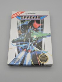 Gradius (Nintendo NES 1986 Circle SOQ 5 vite) senza manuale - testato!