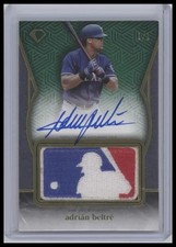 2024 Topps Diamond Icons Adrian Beltre Logoman Patch Auto 1/1 Texas Rangers