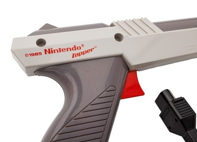 Genuine Nintendo Zapper Light Gun For NES System NES-005 Gray