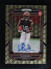 2022 Panini Prizm Rookies Gold Vinyl Prizm Auto 4/5 David Bell #334 Auto 1fl4