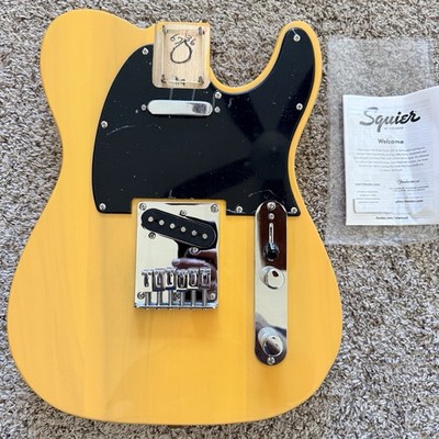 Genuine Fender Squier Telecaster BODY Butterscotch Blonde Tele FULLY LOADED