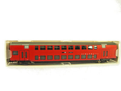 Doppelstock SIHLTAL  Personenwagen  - Fleischmann  HO   1:87 - 5734 k  #E gebr