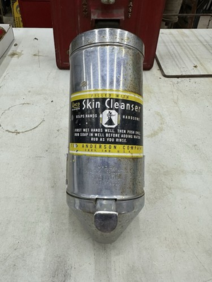 #ad ORIGINAL Vintage ANCO SKIN CLEANSER Gas Station HAND SOAP DISPENSER Old Display $99.95