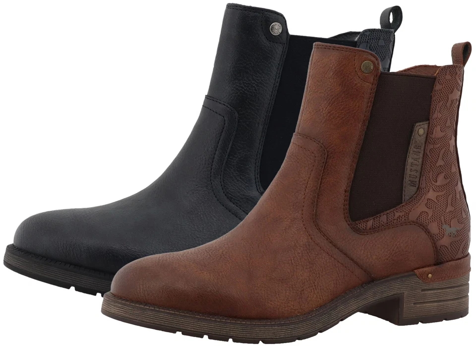 Mustang Bottines Pour Femmes Avec Motif Floral 15M0072001 - Photo 1/1