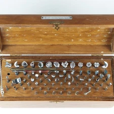 Vintage Craftool Leather Tooling Stamp Set – 80+ Floral & Geometric Punch Dies