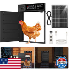 Pet Deluxe Automatic Chicken Coop Door Large Size Solar Powered Coop Door