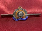 WW1/2 The Suffolk Regiment Silver enamel Sweetheart Brooch w/fixing