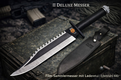 Originales Film-Sammlermesser II Lederetui | Edelstahl 440 | Sammlerobjekt|KSUR2