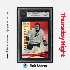 2012 PANINI CERTIFIED #130 PHIL ESPOSITO MIRROR RED /100 KSA 9