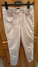 Massimo Dutti Women’s Casual Trousers Pink Cotton EU 38 UK 10 W28