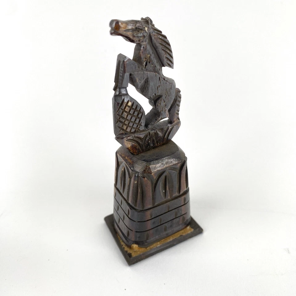 Juego de ajedrez completo de 32 piezas de hueso de camello egipcio tallado a mano raro de colección Foto 2 de 4